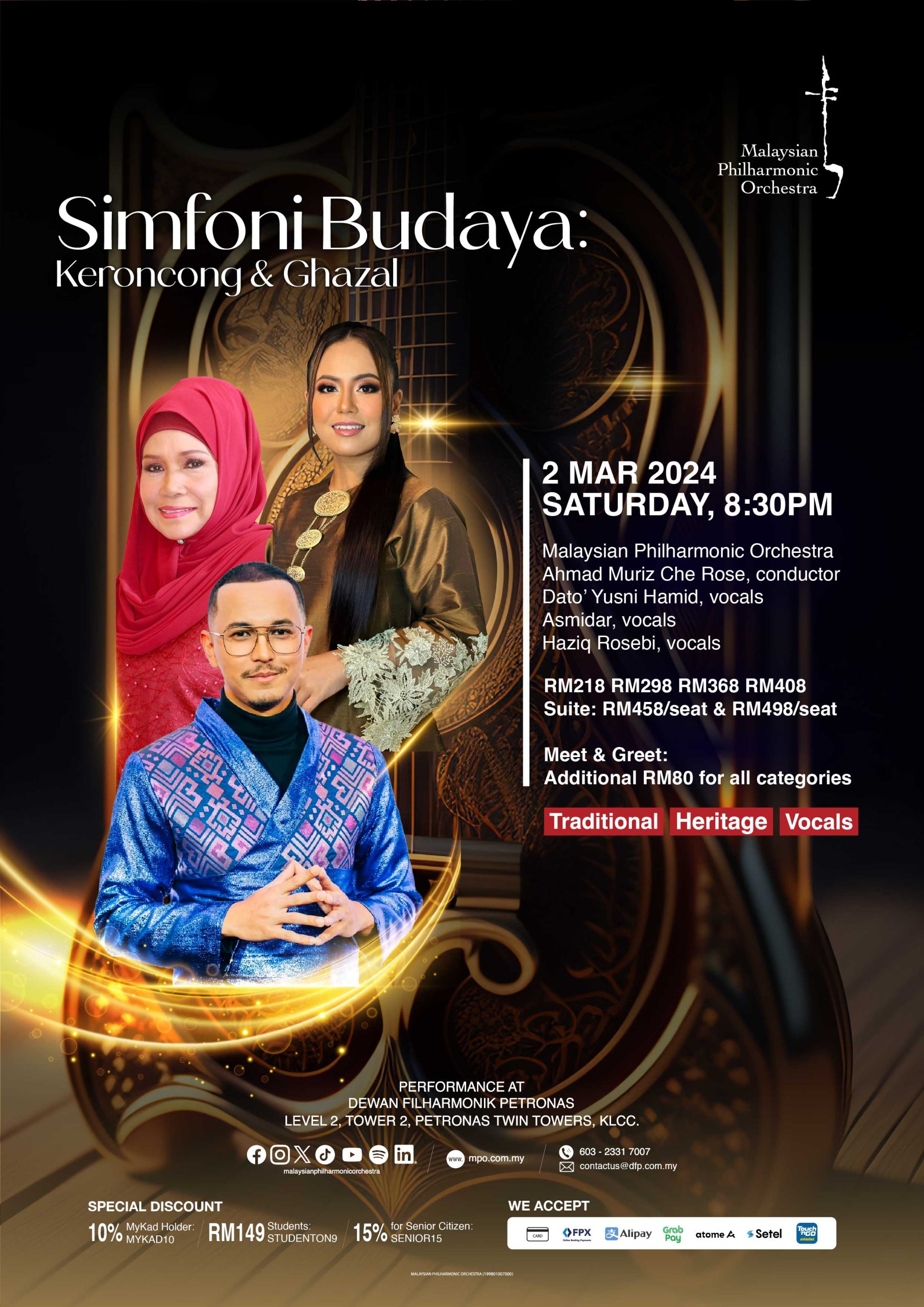 Simfoni Budaya: Keroncong & Ghazal at Malaysian Philharmonic Orchestra