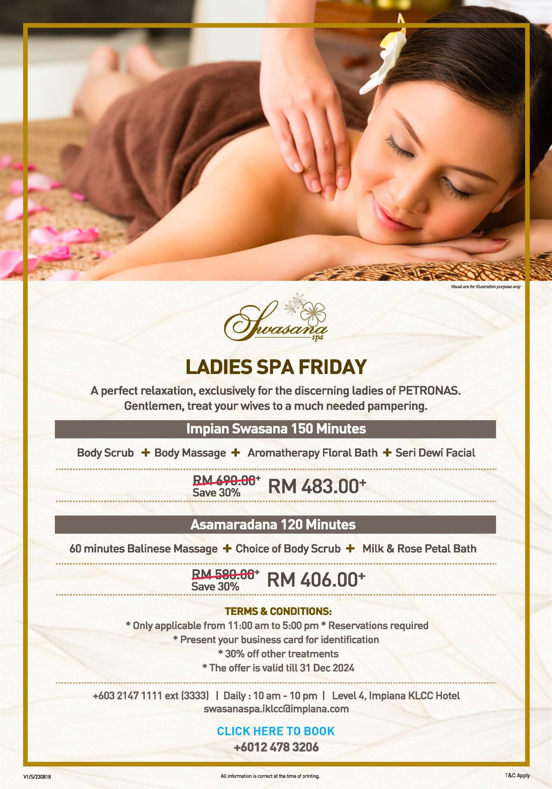 Ladies Spa Friday @ Suasana Spa, Mandarin Oriental Kuala Lumpur