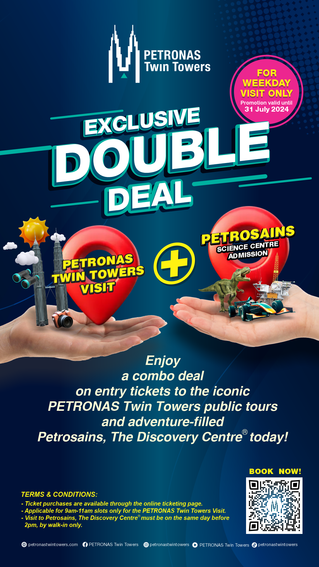 PETRONAS Twin Towers & Petrosains, The Discovery Centre Ticket Bundle Promo