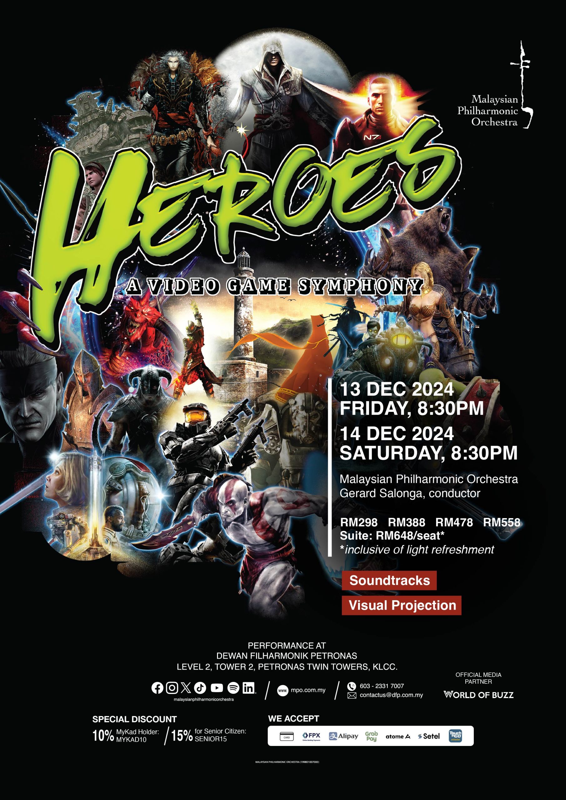 Malaysian Philharmonic Orchestra Presents ‘Heroes – A Video Game Symphony’ as 2024 Concert Finale