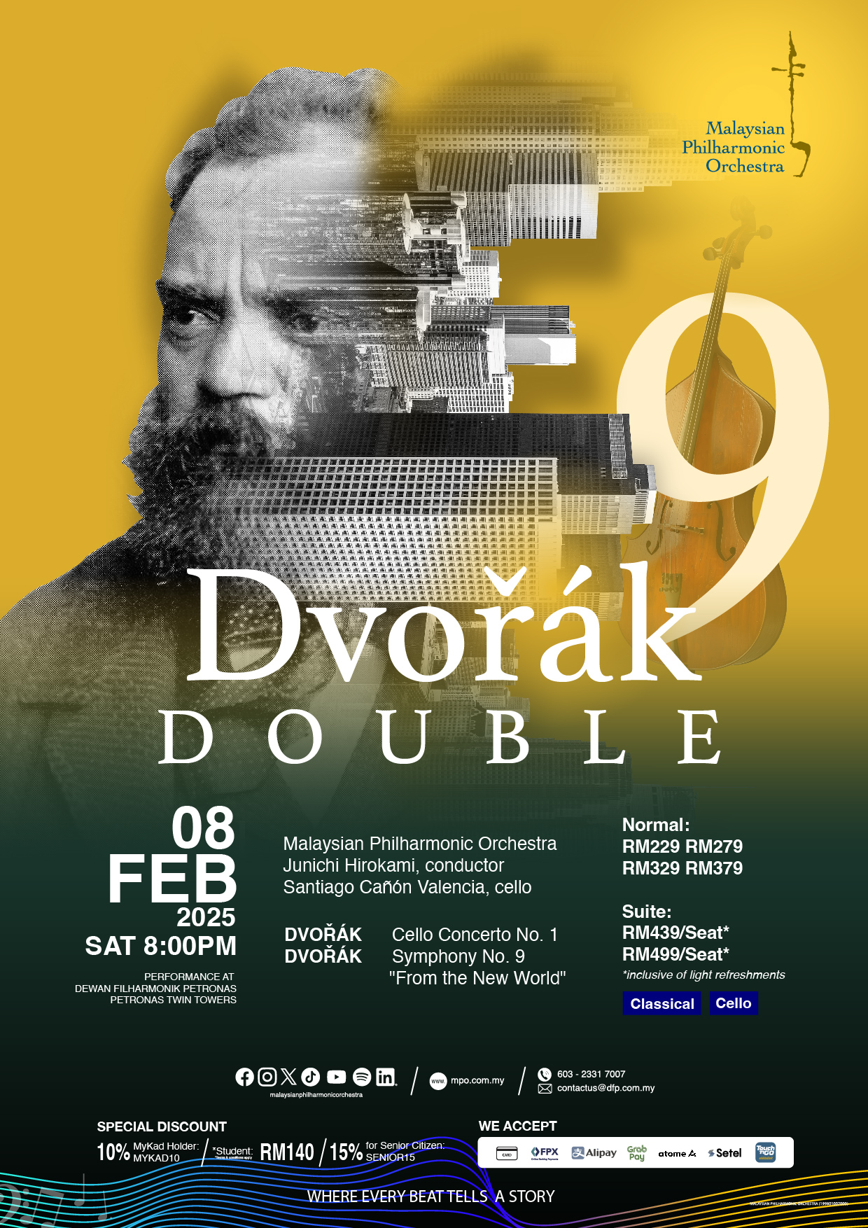 Dvořák Double with Malaysian Philharmonic Orchestra