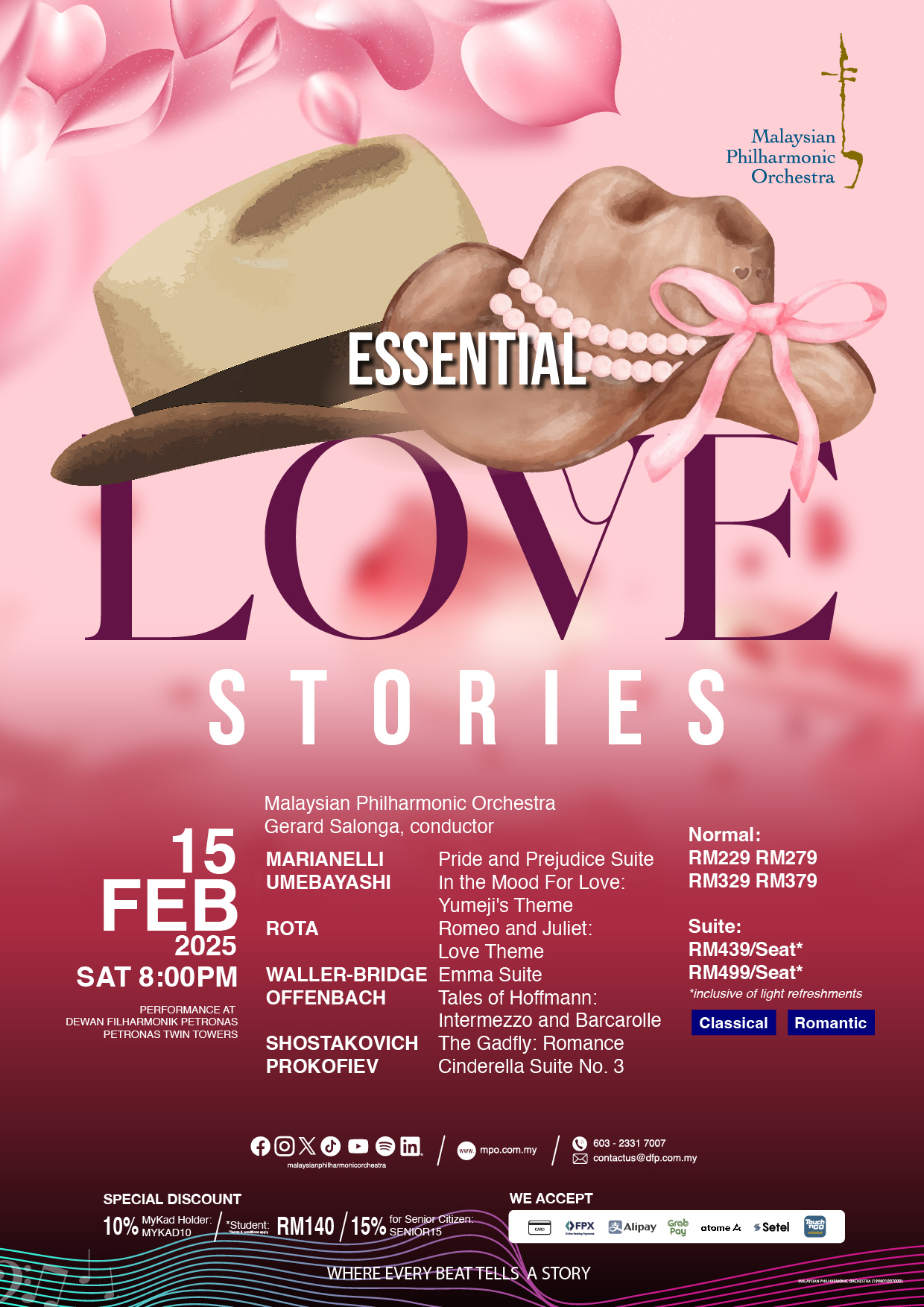 Essential Love Stories with Malaysian Philharmonic Orchestra