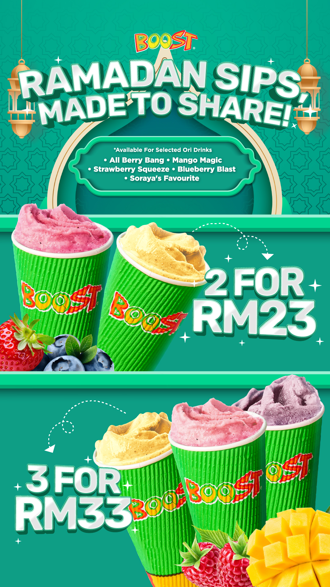 Boost Juice at Suria KLCC – Ramadan Sips, Made to Share!