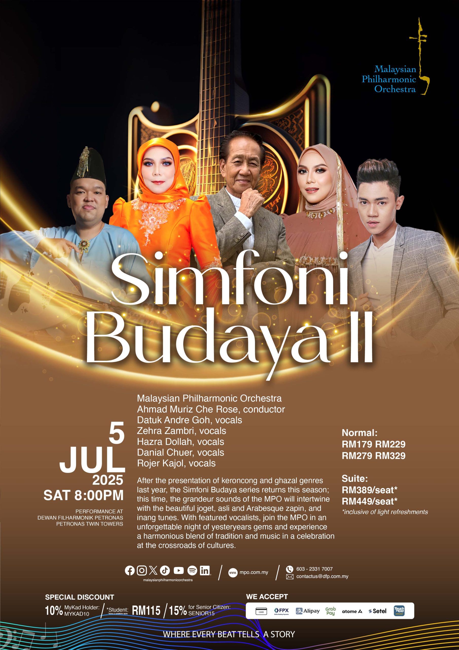 Malaysian Philharmonic Orchestra Presents a Traditional Concert Themed  ‘Simfoni Budaya II’ at Dewan Filharmonik PETRONAS