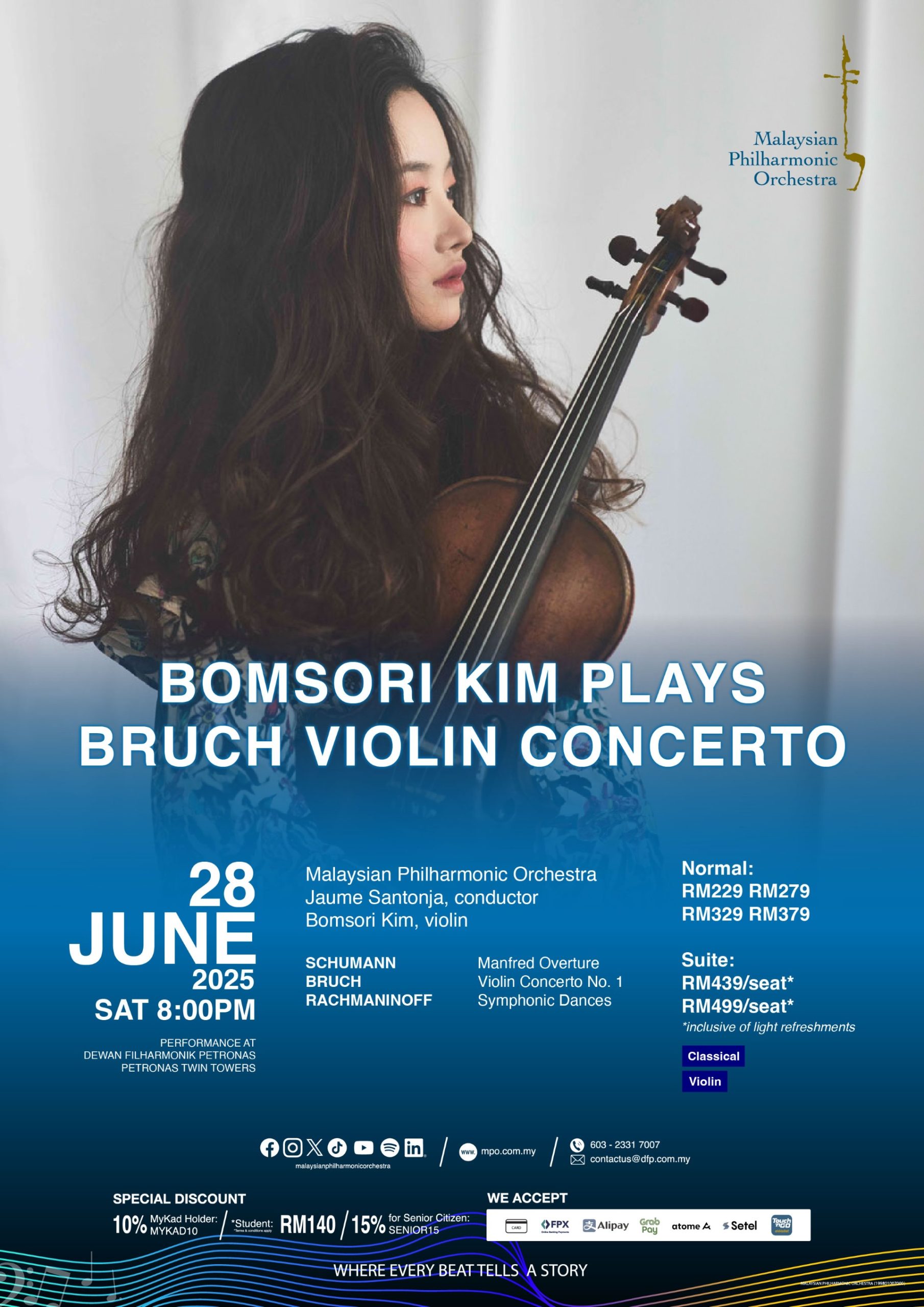 Korean Virtuoso Debuts with the Malaysian Philharmonic Orchestra at Dewan Filharmonik PETRONAS