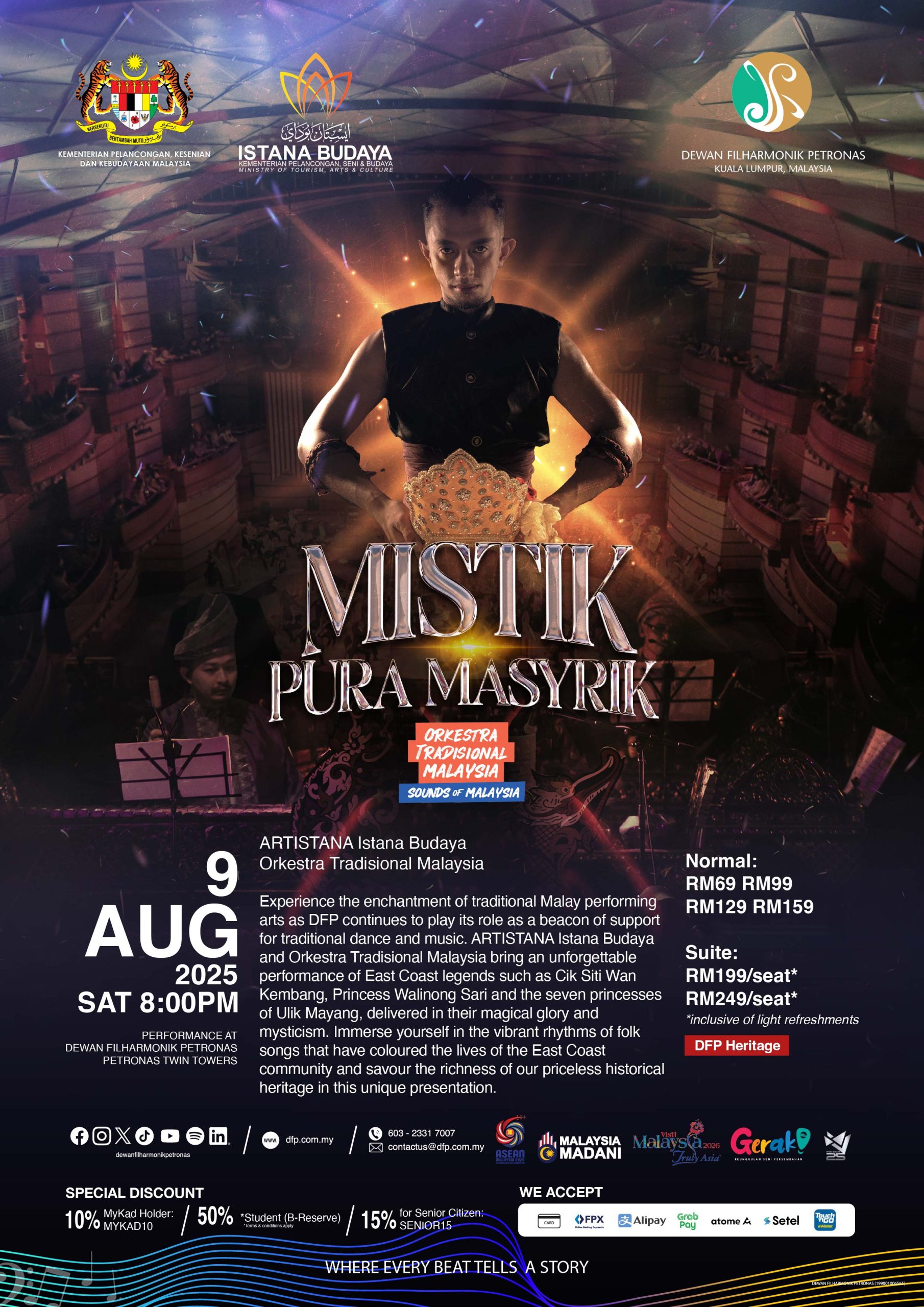 Dewan Filharmonik PETRONAS Presents A Special Showcase Themed ‘Mistik Pura Masyrik’