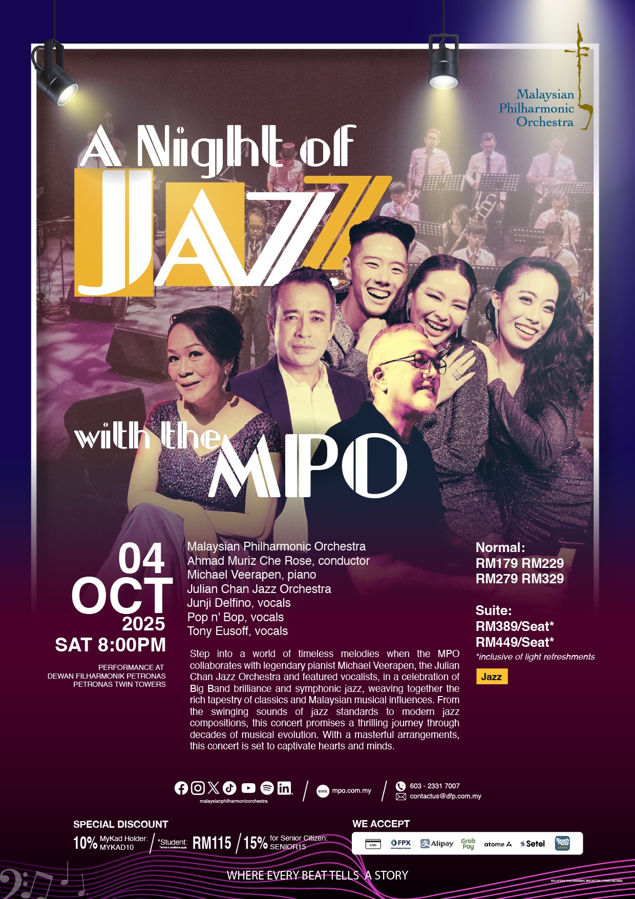 A Night of Jazz with the Malaysian Philharmonic Orchestra at Dewan Filharmonik PETRONAS