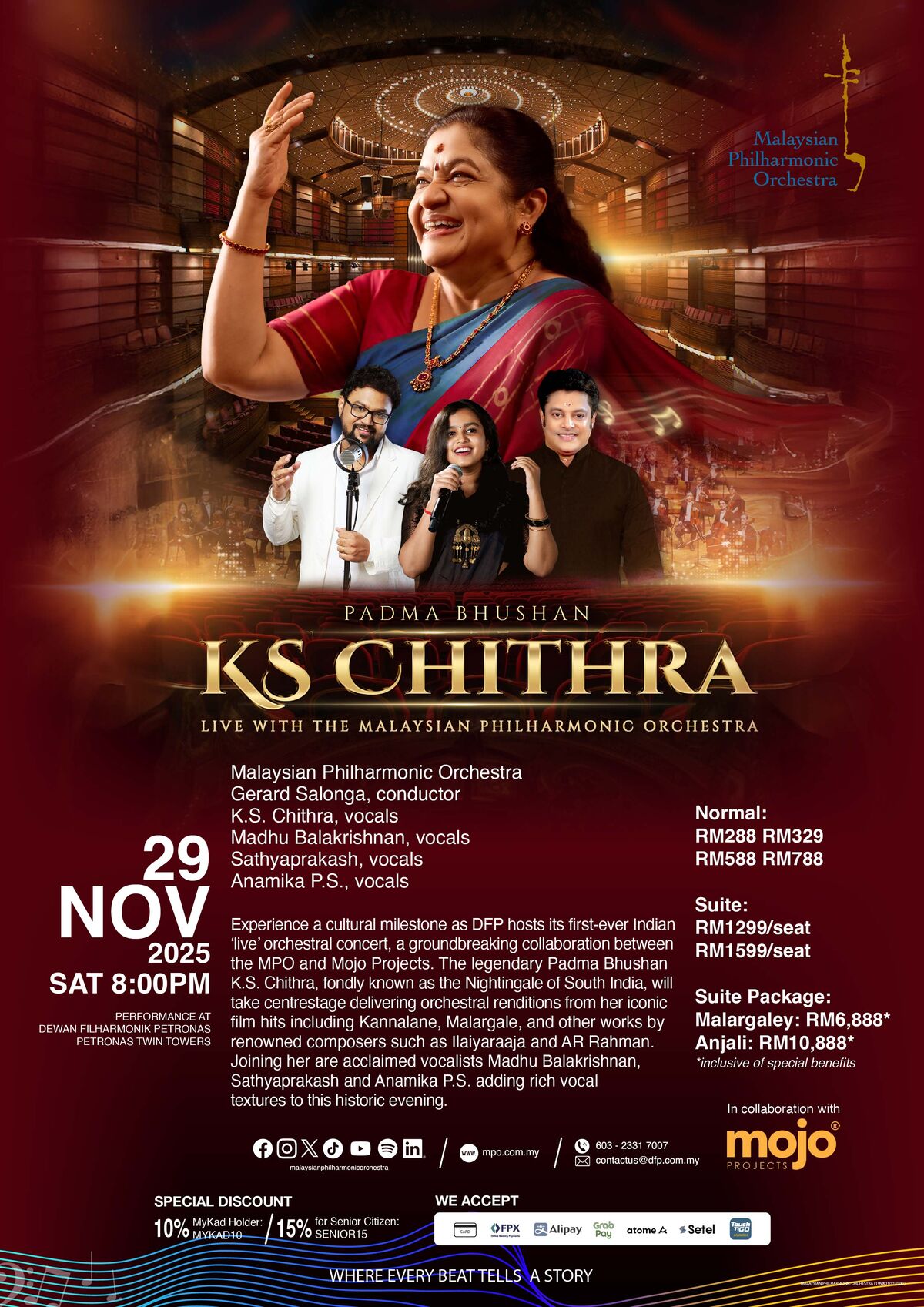 MPO Collaborates with KS Chithra  ‘The Golden Voice of India’ at DFP