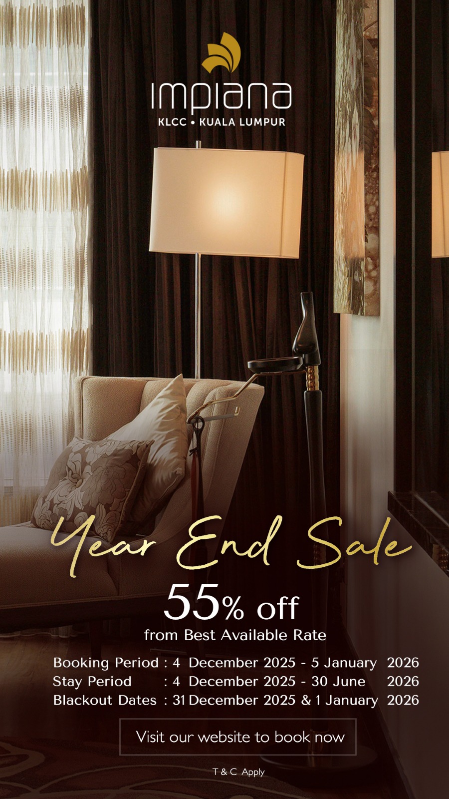 Year End Sale at Impiana KLCC Hotel